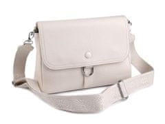 Kraftika 1ks béžová světlá dámská kabelka crossbody s popruhem 27x18