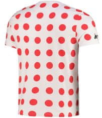 CurePink Pánské tričko Tour de France: Vedoucí jezdec (S) bílá bavlna