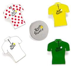 CurePink Odznáčky se špendlíkem Tour de France: set 5 kusů