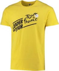 CurePink Pánské tričko Tour de France: Vedoucí závodu (2XL) žlutá bavlna