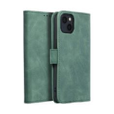 FORCELL Pouzdro Flipové TENDER Book Case pro IPHONE 13 green 5903396139758