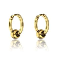 Marc Malone Pozlacené kruhové náušnice Everly Gold Earrings MCE23023G