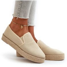 Dámské espadrilky na platformě Beige velikost 40