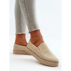 Dámské espadrilky na platformě Beige velikost 40