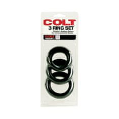 CalExotics Kroužek-Colt 3 Ring Set Black