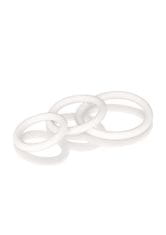 CalExotics Prsten-Rubber Ring White Set 3Pcs