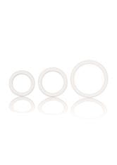 CalExotics Prsten-Rubber Ring White Set 3Pcs