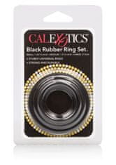 CalExotics Kroužek-Rubber Ring Black Set 3Pcs