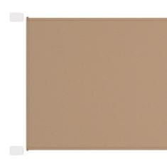 Vidaxl Vertikální markýza taupe 140 x 360 cm oxfordská látka