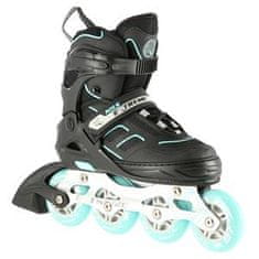 shumee NA14174 VELIKOST BLACK AND MINT. S (31-34) NILS EXTREME INLINE BRUSLE