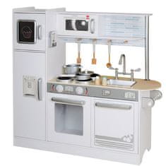 Derrson XXL dřevěná kuchyňka bílo-šedá W5285