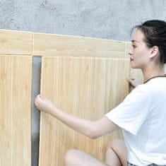 HOME & MARKER® Tapeta na zeď imitace dřeva, Samolepící tapeta, 3D Tapety na zeď (5 ks) 35x35cm| INSTAWOOD Světle hnědá