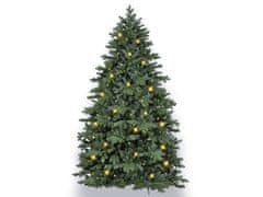LAALU.cz Vánoční stromek umělý zelený DELUXE jedle Bernard 360 cm se SMART LED OSVĚTLENÍM