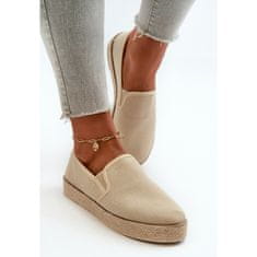 Dámské espadrilky na platformě Beige velikost 40