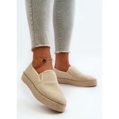 Dámské espadrilky na platformě Beige velikost 40