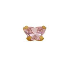 Prim Inverness 896-10 Pink Butterfly Earrings 