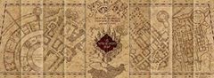 CurePink Puzzle Harry Potter: The Marauder's Map 1000 kusů (89 x 33 cm)