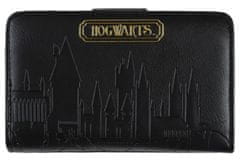 CurePink Dámská peněženka - psaníčko Harry Potter: Bradavický hrad - Hogwarts Castle (15,5 x 9 x 3 cm)