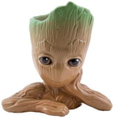 CurePink Keramický stojánek na psací potřeby Marvel|Guardians of the Galaxy|Strážci Galaxie: Groot (15 x 14 x 8 cm)