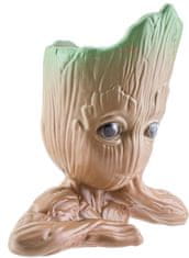 CurePink Keramický stojánek na psací potřeby Marvel|Guardians of the Galaxy|Strážci Galaxie: Groot (15 x 14 x 8 cm)