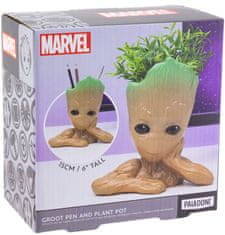 CurePink Keramický stojánek na psací potřeby Marvel|Guardians of the Galaxy|Strážci Galaxie: Groot (15 x 14 x 8 cm)