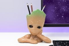 CurePink Keramický stojánek na psací potřeby Marvel|Guardians of the Galaxy|Strážci Galaxie: Groot (15 x 14 x 8 cm)