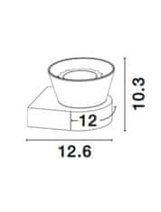 Nova Luce NOVA LUCE nástěnné svítidlo BOCCALE chromovaný hliník čiré sklo G9 1x5W IP20 vč. žárovky 1300301302