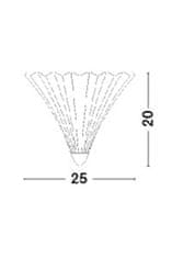 Nova Luce NOVA LUCE nástěnné svítidlo GUSCIO chromovaný kov a čiré sklo E14 1x5W 230V IP20 bez žárovky 6101601