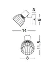 Nova Luce NOVA LUCE bodové svítidlo FIUMICINO matný černý kov E14 1x5W 230V IP20 bez žárovky 770010