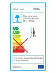 Nova Luce NOVA LUCE nástěnné svítidlo nad zrcadlo MODENA chromovaný hliník a akryl LED 18W 3000K IP44 787004