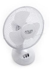 WOWO Ventilátor stolní, ventilátor Adler AD 7302 23cm 56Db 45W