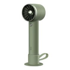 BASEUS Flyer Turbine ruční / stolní ventilátor USB-C, powerbank 4000 mAh, zelený