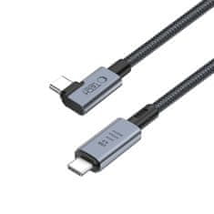 Tech-protect Ultraboost Max L kabel USB 4.0 8K / USB-C 240W 1.5m, šedý