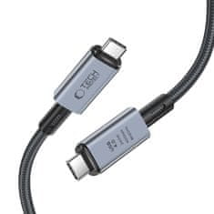 Tech-protect Ultraboost Max kabel USB 4.0 8K / USB-C 240W 1m, šedý