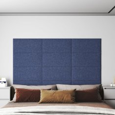 Vidaxl Nástěnné panely 12 ks modré 60 x 30 cm textil 2,16 m²