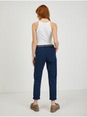 Orsay Tmavě modré dámské chino kalhoty ORSAY S