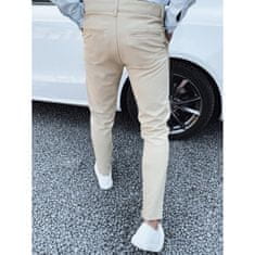 Dstreet Pánské kalhoty VIRAL béžové ux4379 s32