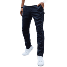 Dstreet Pánské volnočasové kalhoty VIRAL tmavě modré ux4381 s32