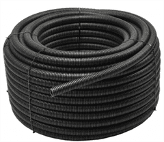 sapro Trubka ohebná instalační RKGS 25/19mm flexibilní samozhášivá 750N PVC UV černá 50m