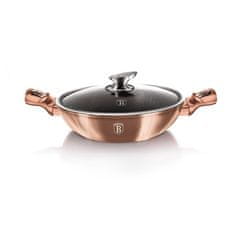 shumee WOK ŽULOVÝ HRNEC 30CM 4,4L BERLINGER HAUS METALLIC LINE ROSE GOLD BH-7100