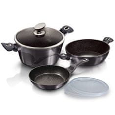 shumee POVLAKOVACÍ NÁDOBY SET GRANITOWA 6 EL. BERLINGER HAUS Carbon Pro BH-6905