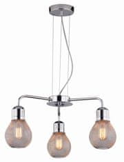 shumee GLIVA ZÁVĚSNÁ LAMPA 3X60W E27 CHROM (BEZ ŽÁROVEK)