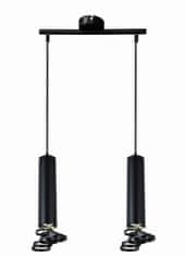 shumee TUBA ZÁVĚSNÁ LAMPA 2X50W GU10 6/30 ČERNÁ