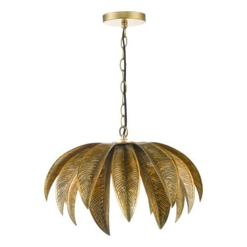 shumee Závěsné svítidlo Cara 1 Light Pendant Antique Gold