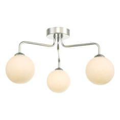 shumee Závěsné svítidlo Feya 3 Light Semi Flush z leštěného chromového opálového skla