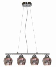 shumee SIRIUS ZÁVĚSNÁ LAMPA 4X60W E27 CHROME 3D