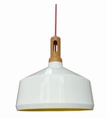 shumee ROBINSON ZÁVĚSNÁ LAMPA 36 1X60W E27 BÍLÁ / ŽLUTÁ INTERIÉR