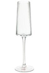 shumee Sklenka na šampaňské KARE RIFFLE 215 ml transparentní