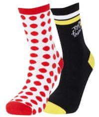 CurePink Pánské ponožky Tour de France: Ikony set 2 párů (EU 39-42)