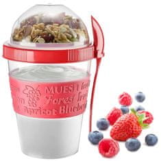 BOBIMARKET yoghurt muslite mug snídaně breakfast dessert ovocné vločky 600ml